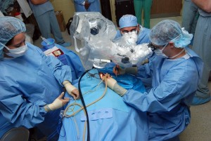 doctors performing surgery
